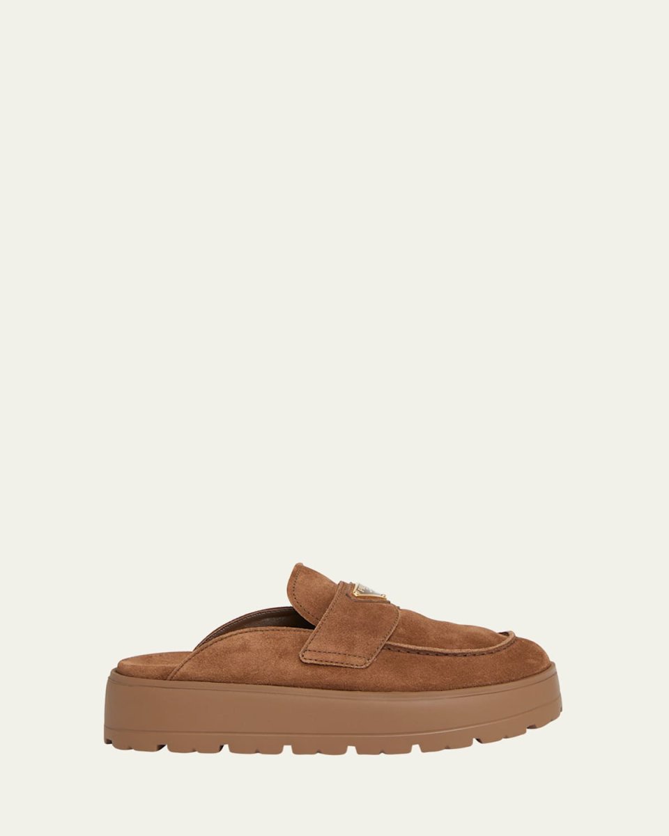 Fussbett Suede Loafer Mules